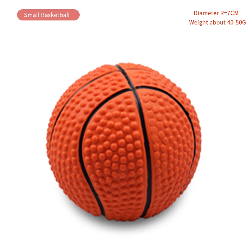 Pet Latex Toy Ball High Elastic Cotton Filled Latex Football For Small Dog Playing Pet Sound Toy Chew Toy Dog Accessories